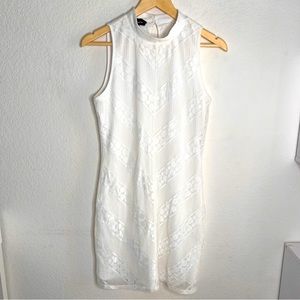 Wild Meadow women’s white lace sleeveless dress size small